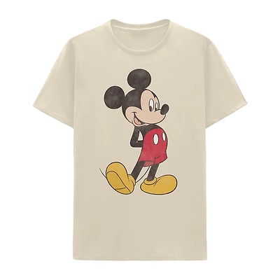 Mens Short Sleeve Mickey Mouse Graphic T-Shirt