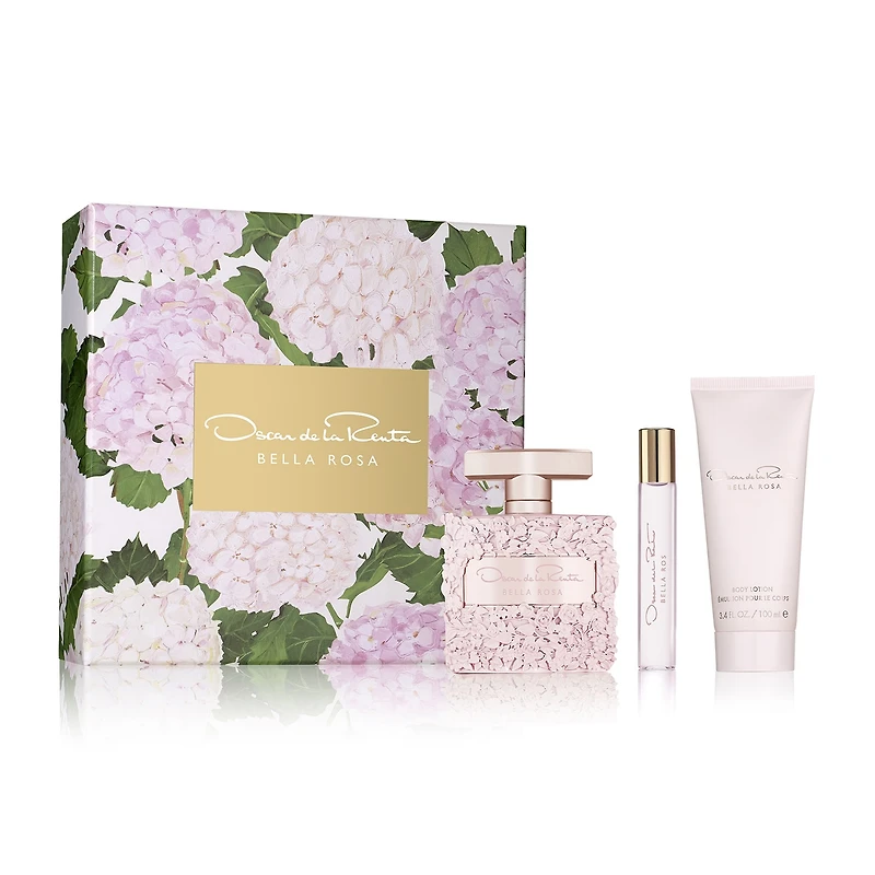 Oscar De La Renta Bella Rosa Eau De Parfum 3-Pc Gift Set ($169 Value) Perfume Set