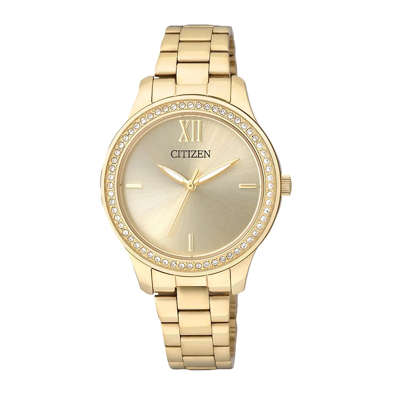 Citizen® Womans Crystal-Accent Bracelet Watch EL3088-59P