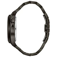 Bulova Maquina Mens Automatic Gray Bracelet Watch 98a179