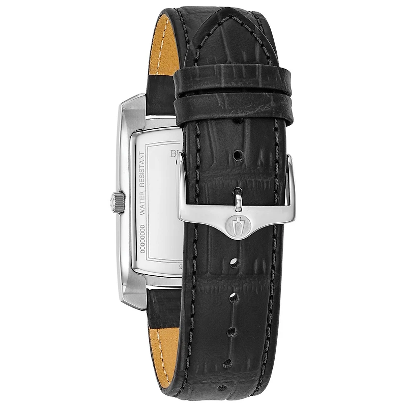 Bulova Classic Mens Black Strap Watch 96b269