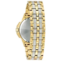 Bulova Octava Mens Gold Tone Bracelet Watch 98c126