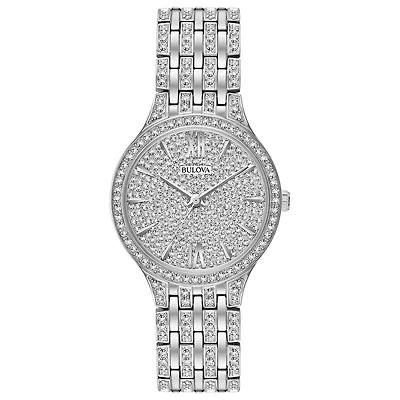 Bulova Phantom Womens Silver Tone Stainless Steel Bracelet Watch 96l243
