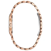 Bulova Phantom Womens Rose Goldtone Stainless Steel Bracelet Watch 98l235