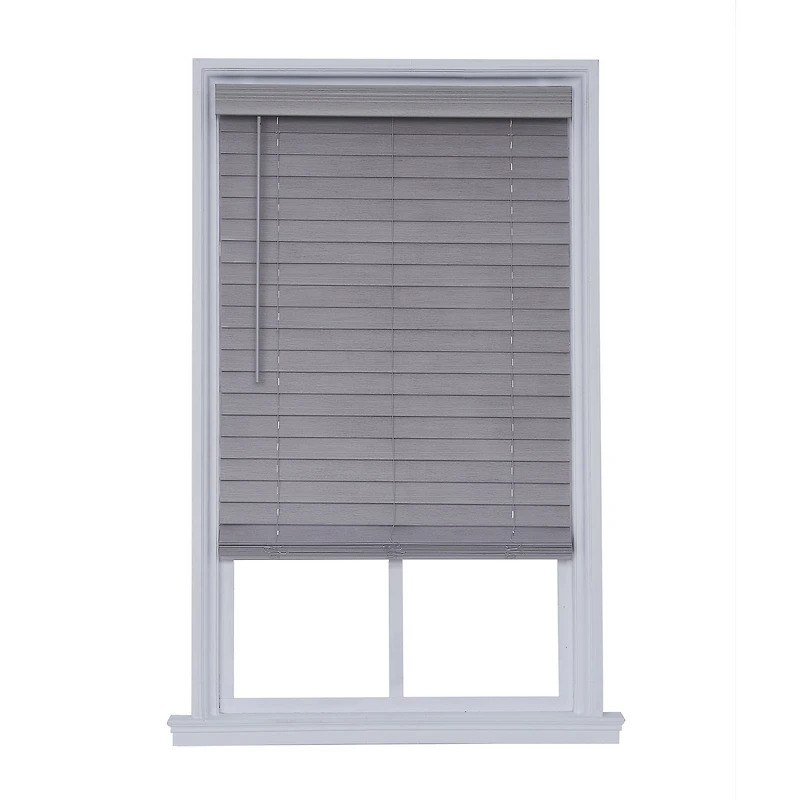 Distressed 2 1/2" Cut-To-Width Cordless Faux Wood Blind