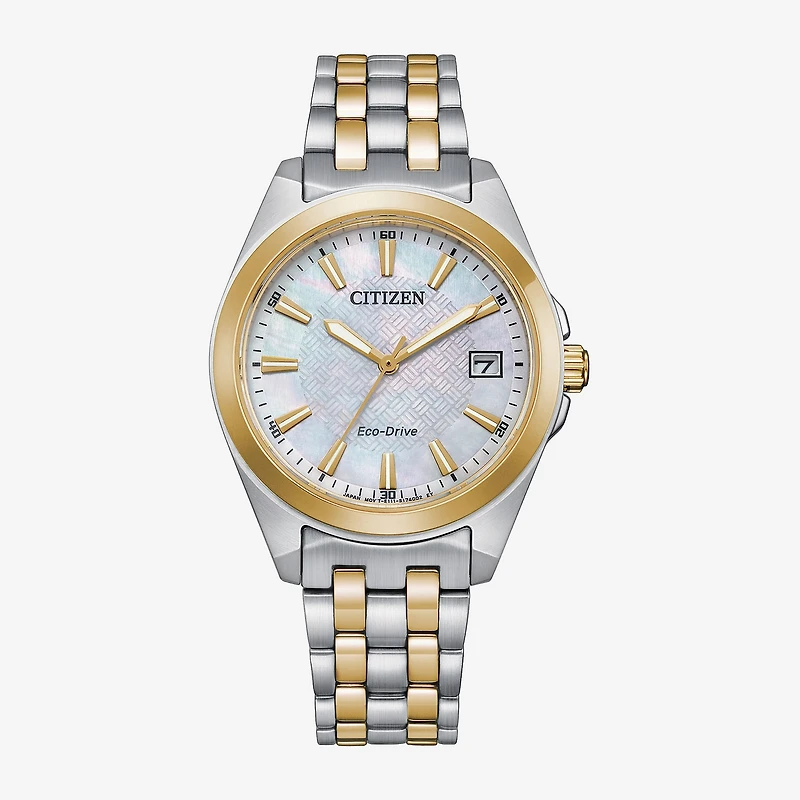 Citizen Peyten Womens Two Tone Stainless Steel Bracelet Watch Eo1224-54d