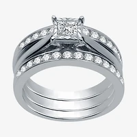 Womens 1 CT. T.W. Natural Diamond 10K Gold Bridal Set