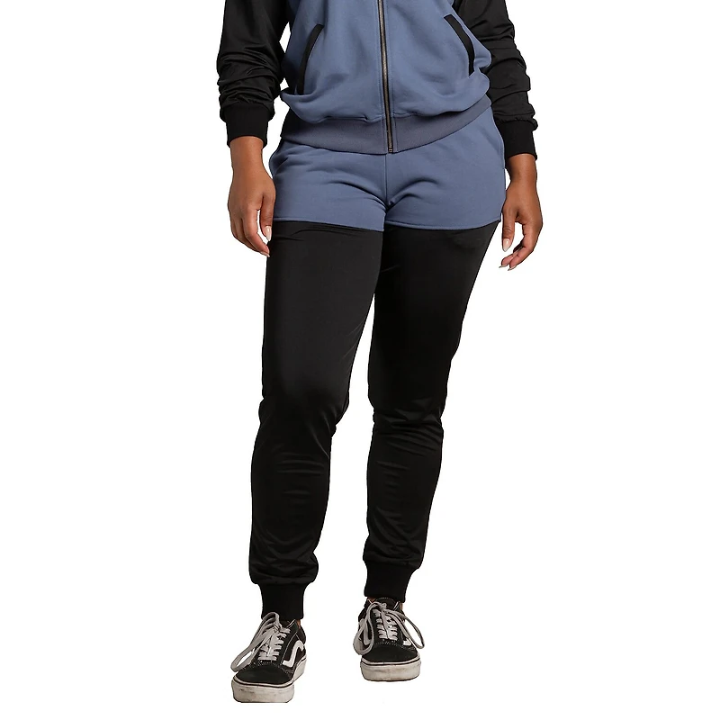 Poetic Justice Womens Cuffed Mid Rise Jogger Pant