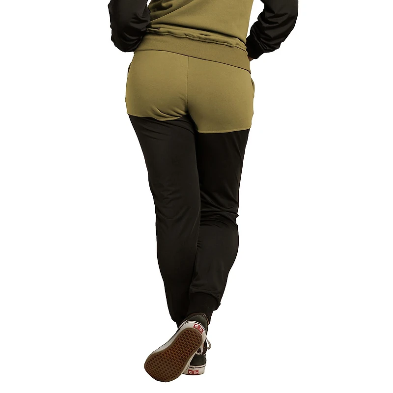 Poetic Justice Womens Cuffed Mid Rise Jogger Pant