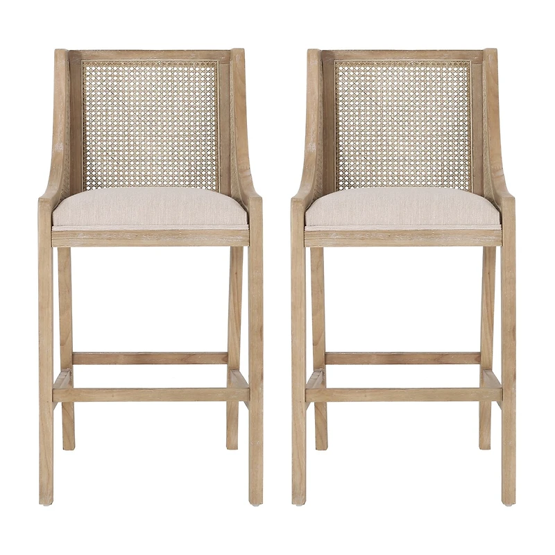 Breck 2Pc Counter Height Upholstered Bar Stool