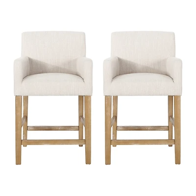 Armga 2Pc Counter Height Upholstered Bar Stool