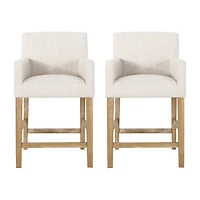 Armga 2Pc Counter Height Upholstered Bar Stool