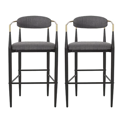 Elmore 2Pc Counter Height Upholstered Bar Stool