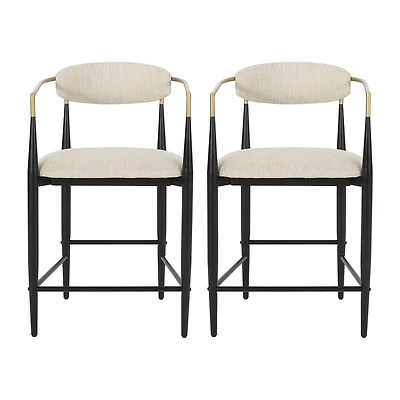 Elmore 2Pc Counter Height Upholstered Bar Stool