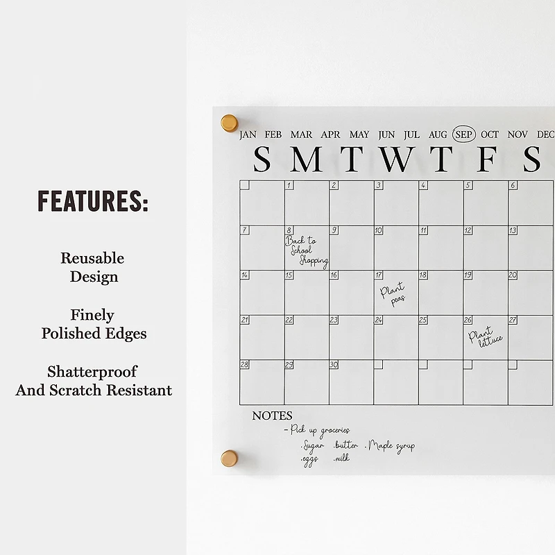 Martha Stewart Dry Erase Wall Calendar