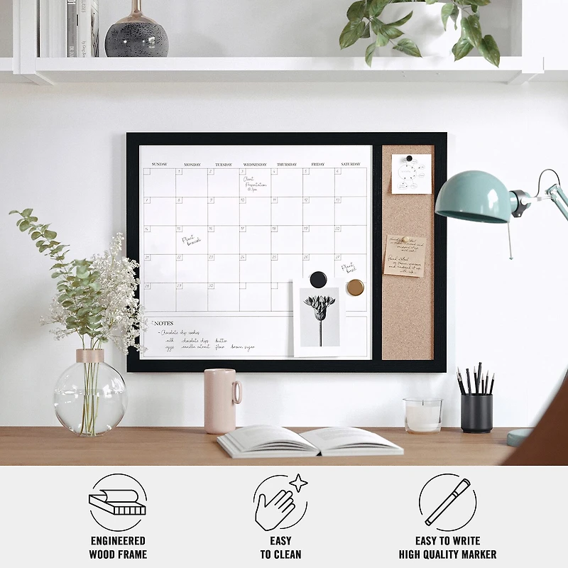 Martha Stewart 24x18 Wall Calendar/Cork Board