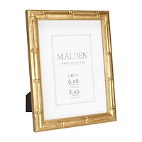 Malden "4""X6"" & 6""X8"" Gold Matted Bamboo" Tabletop Frame