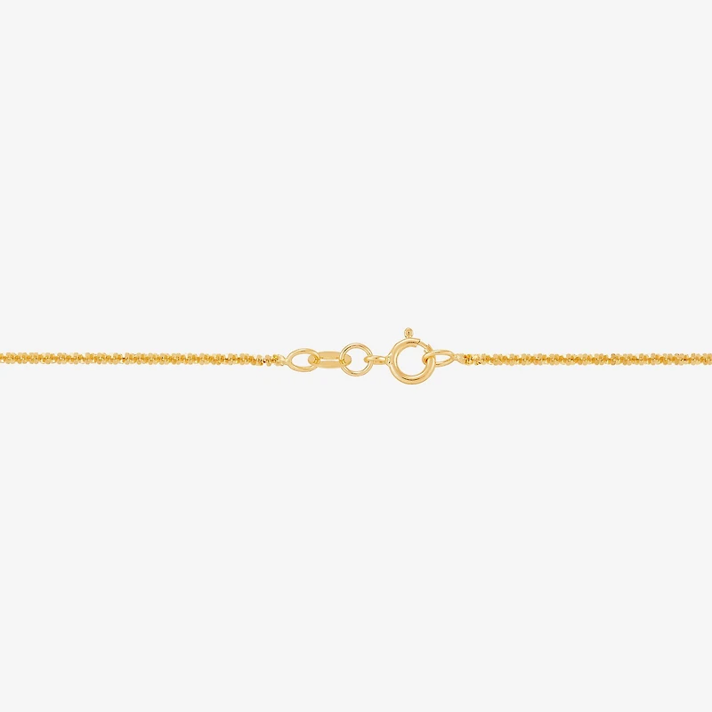 Made Italy Womens 14K Gold 18 Inch Fashion Chain Necklace