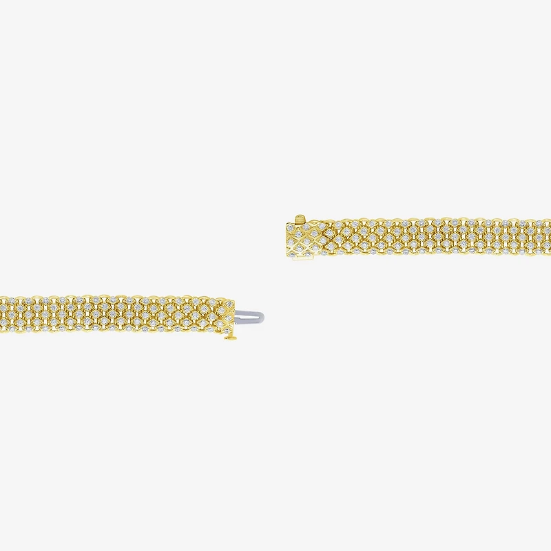 (H-I / I1) Womens 10K Gold 7.25 Inch Chain Bracelet