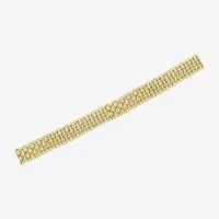 (H-I / I1) Womens 10K Gold 7.25 Inch Chain Bracelet