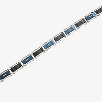 (H-I / I1) Mens Stainless Steel 8 1/2 Inch Link Bracelet