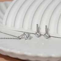 Diamonart Womens Cubic Zirconia Sterling Silver 3-pc. Jewelry Set