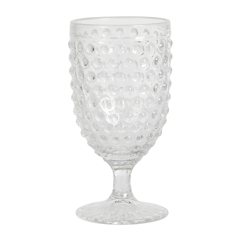 Martha Stewart Chauncey Hobnail 4-pc. Glass Goblet Set