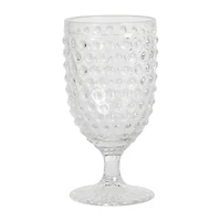 Martha Stewart Chauncey  Hobnail 4-pc. Glass Goblet Set