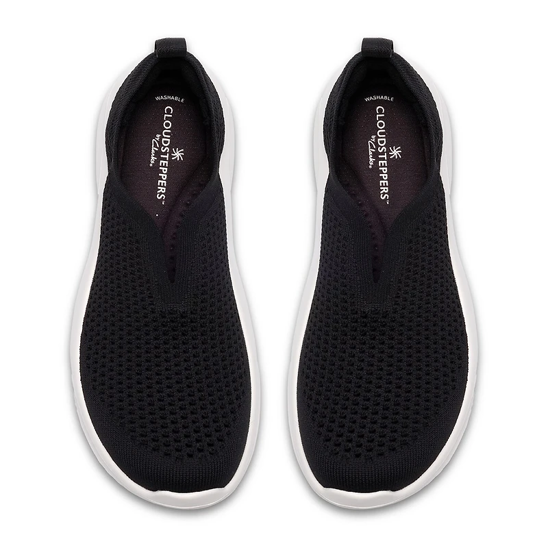 Clarks Solevana Knit Cloudsteppers Womens Round Slip-On Shoe