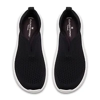 Clarks Solevana Knit Cloudsteppers Womens Round Slip-On Shoe