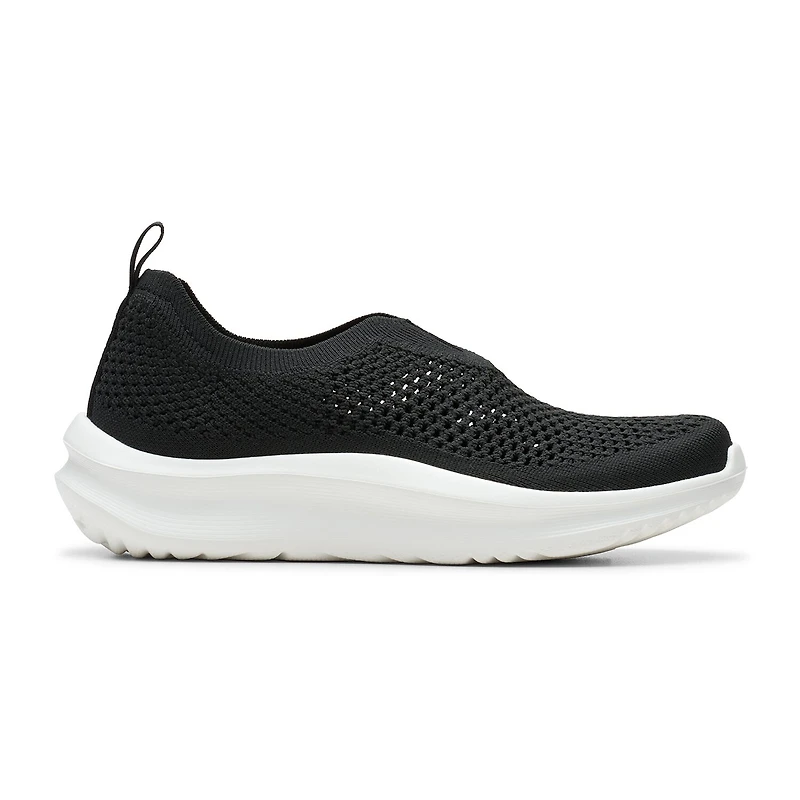 Clarks Solevana Knit Cloudsteppers Womens Round Slip-On Shoe