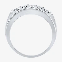 Ij, I2-I3 Mens 1/4 CT. T.W. Natural White Diamond Sterling Silver Cocktail Ring