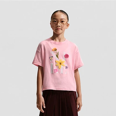 Nike Big Kid Girls Crew Neck Short Sleeve Regular Fit Graphic T-Shirt