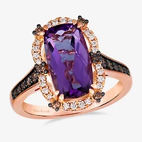 Le Vian ® Ring featuring 2 7/8 cts. Grape Amethyst™, 1/4 Chocolate Diamonds®, 1/6 Nude Diamonds™ set 14K Strawberry Gold®