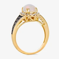 Le Vian® Ring featuring 1 cts. Neopolitan Opal™, 3/8 Nude Diamonds™, 1/3 Chocolate Diamonds® set 14K Honey Gold™