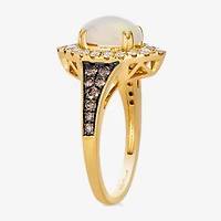 Le Vian® Ring featuring 1 cts. Neopolitan Opal™, 3/8 Nude Diamonds™, 1/3 Chocolate Diamonds® set 14K Honey Gold™