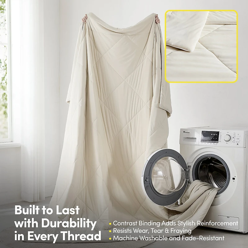 Sweet Home Collection Cooling Oversized All-Season Reversible Single Wrinkle Resistant Comforter
