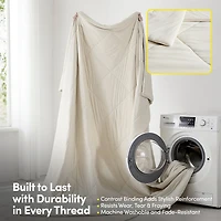 Sweet Home Collection Cooling Oversized All-Season Reversible Single Wrinkle Resistant Comforter