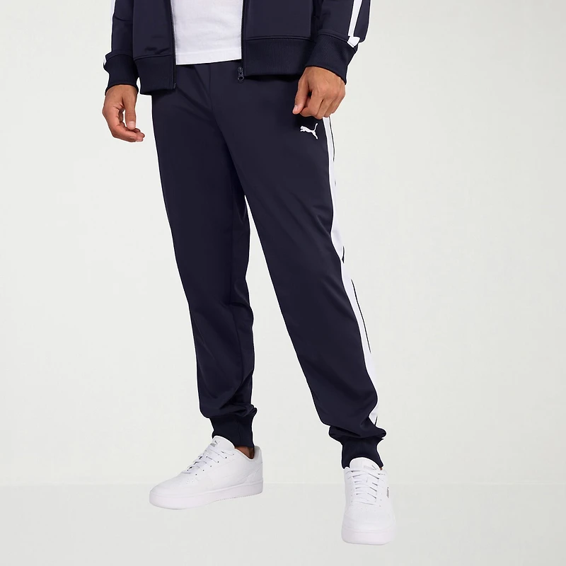 PUMA Mens Tapered Mid Rise Regular Fit Track Pant