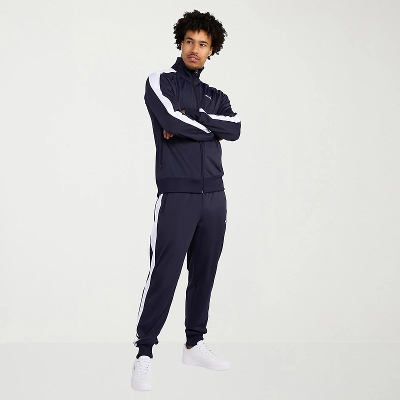 PUMA Mens Tapered Mid Rise Regular Fit Track Pant