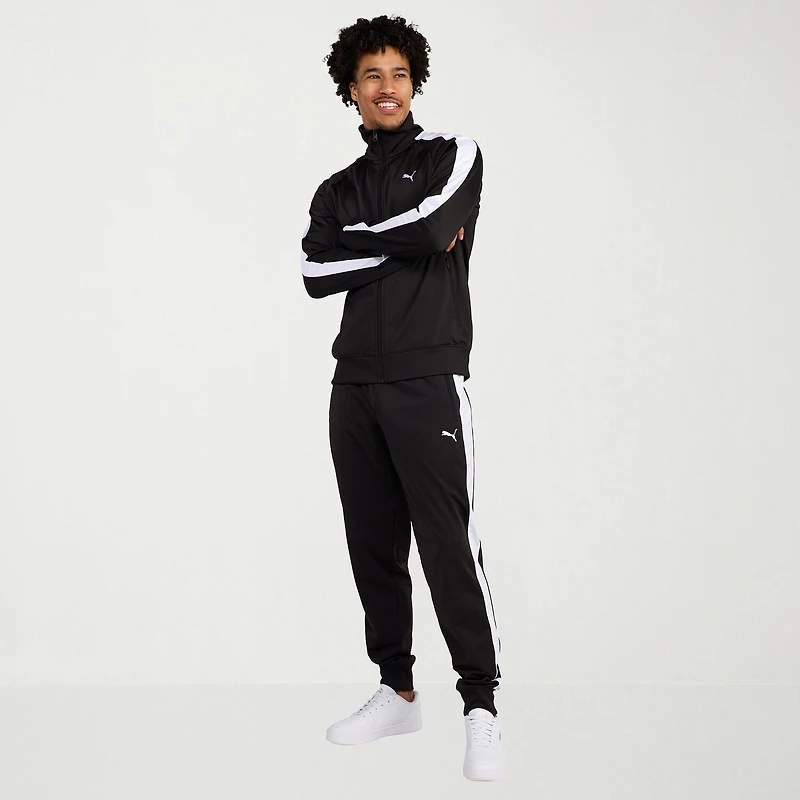 PUMA Mens Tapered Mid Rise Regular Fit Track Pant