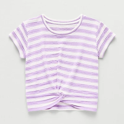 Thereabouts Little & Big Kid Girls Crew Neck Short Sleeve T-Shirt