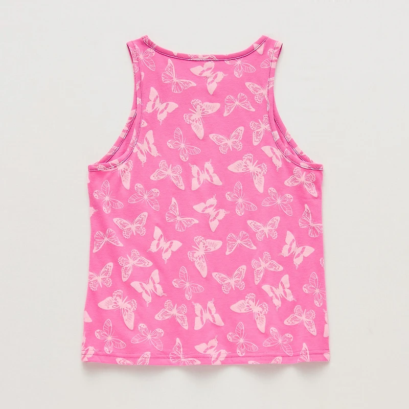 Thereabouts Little & Big Kid Girls Crew Neck Sleeveless Tank Top