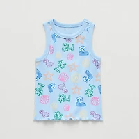 Thereabouts Little Girls Round Neck Sleeveless Tank Top