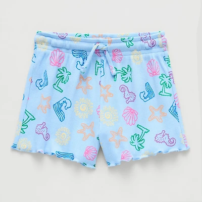 Thereabouts Little Girls Mid Rise Pull-On Short