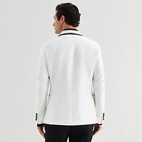 J. Ferrar Evening Edition Shine Mens Slim Fit Tuxedo Jacket