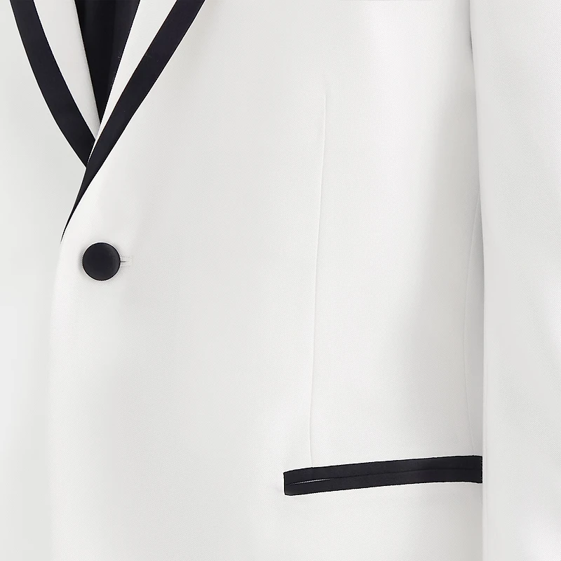 J. Ferrar Evening Edition Shine Mens Slim Fit Tuxedo Jacket