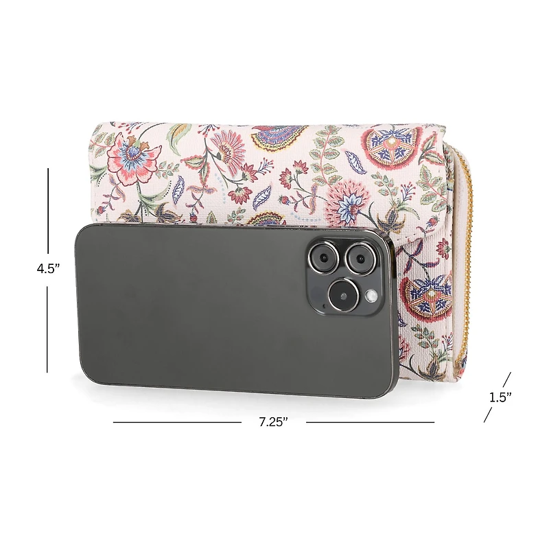 Mundi Womens Expandable RFID Blocking Checkbook Wallet