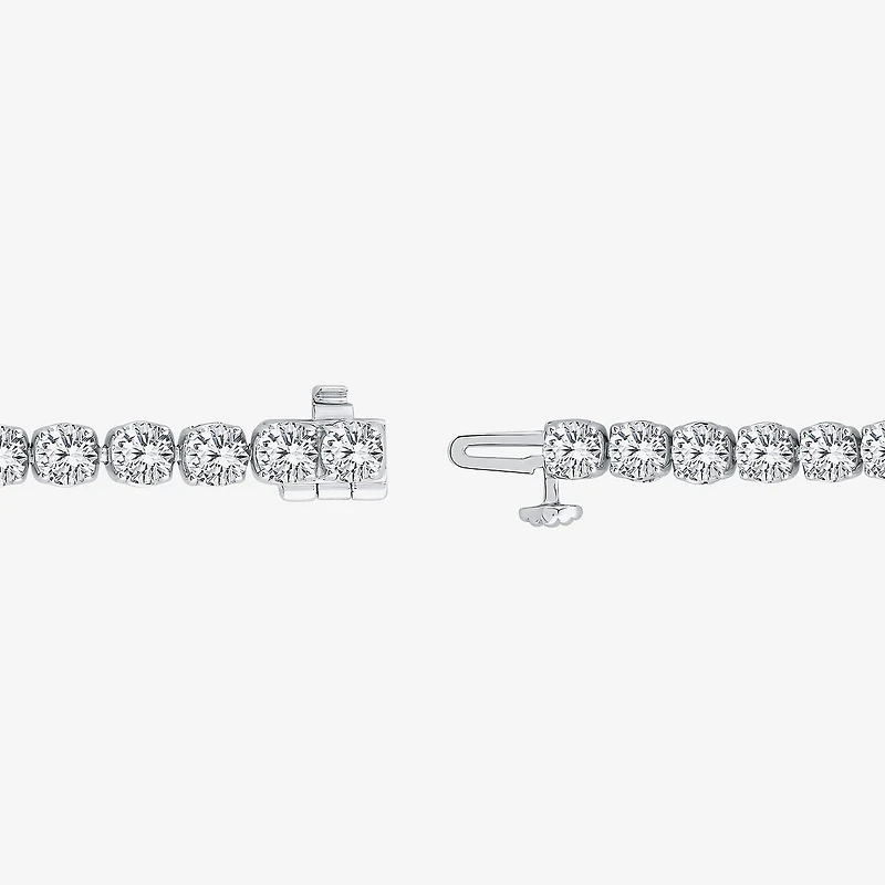 (H,Si2) Womens 10 1/2 Ct. T.W. Lab Grown White Diamond 10K Gold 8 Inch Tennis Bracelet