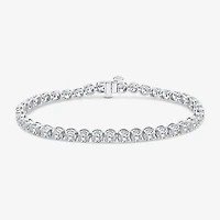 (H,Si2) Womens 10 1/2 Ct. T.W. Lab Grown White Diamond 10K Gold 8 Inch Tennis Bracelet